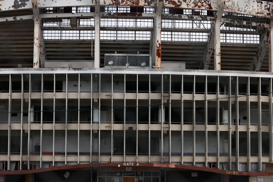 The ghostly shell has been left to decay