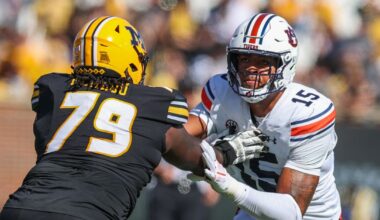 Missouri Tigers Membou Burden Cook Wease in the 2025 NFL Football Draft