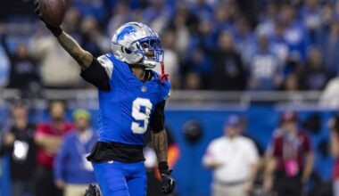 Jameson Williams, Jahmyr Gibbs among several Lions changing numbers