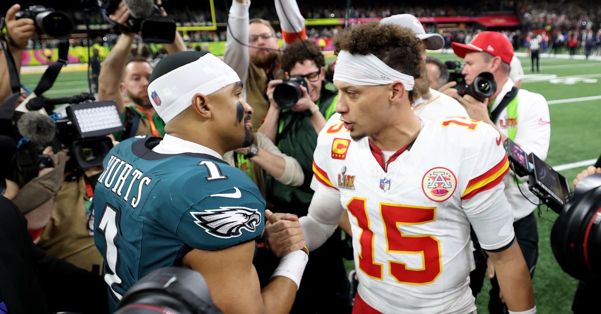 How many games on the Eagles’ schedule do they have a quarterback advantage in?