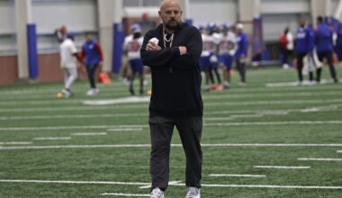 Giants’ coach Brian Daboll appreciates Jaxson Dart’s handling of rookie minicamp