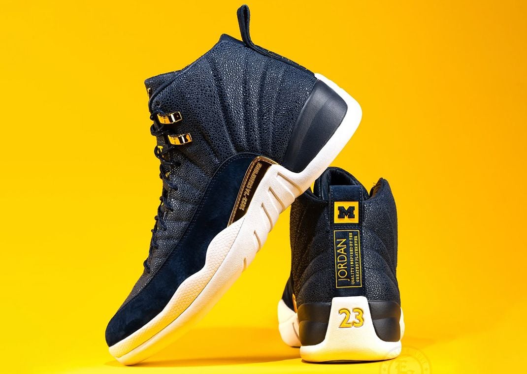 Air Jordan 12 Retro Michigan PE