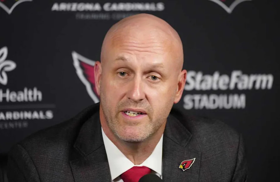 Arizona Cardinals general manager Monti OssenfortPatrick Breen&sol;The Republic &sol; USA TODAY NETWORK via Imagn Images