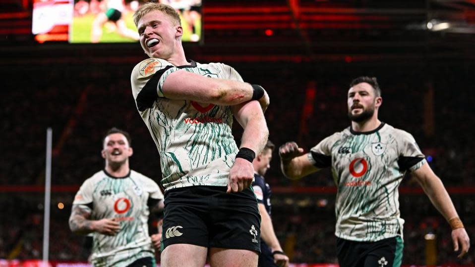 Jamie Osborne celebrates 