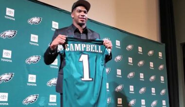 Eagles’ 1st round pick Jihaad Campbell already has family ties to team – NBC10 Philadelphia