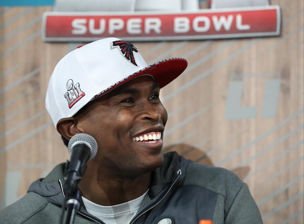 Julio Jones had 88 catches in 2017 and hoped to help the Falcons reach the Super Bowl again. (Curtis Compton/AJC file)