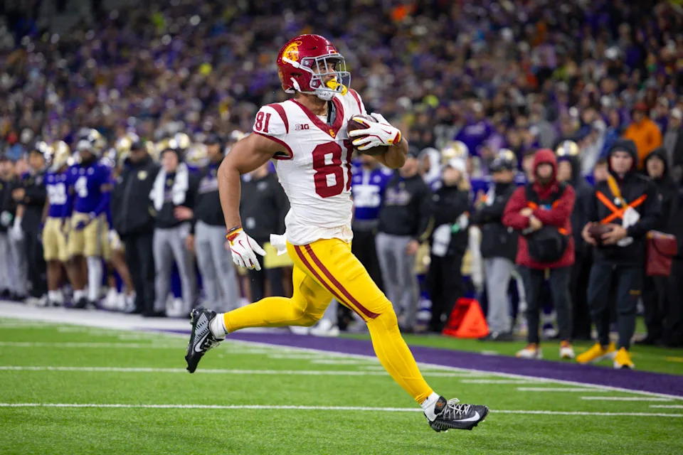 Former USC WR Kyle Ford.Joe Nicholson-Imagn Images