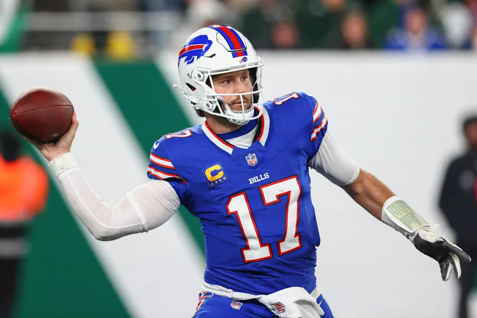 Buffalo Bills quarterback and reigning NFL MVP Josh Allen.© Ed Mulholland-Imagn Images