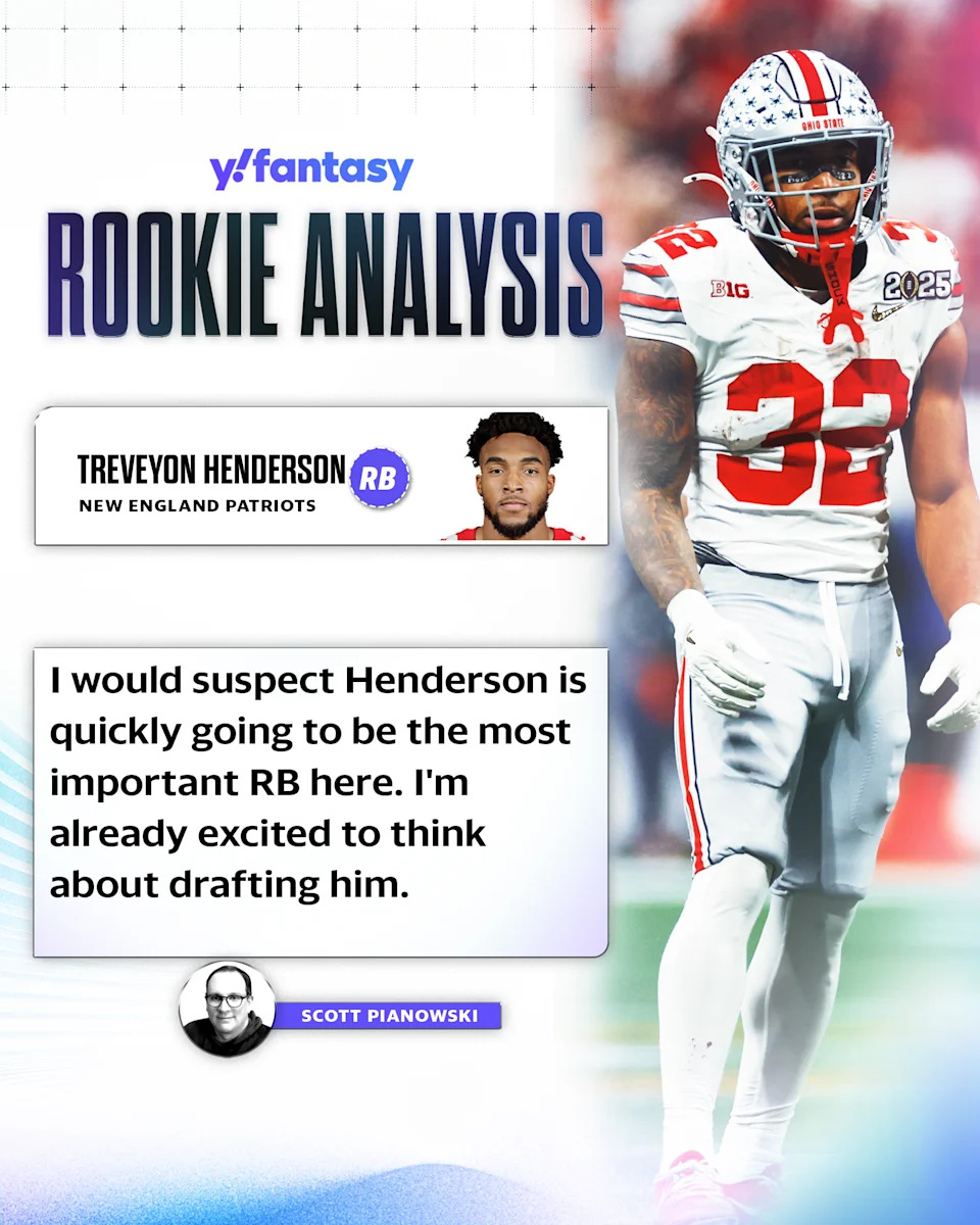 TreVeyon Henderson has a chance to make an immediate impact with the Patriots. (Yahoo Sports)