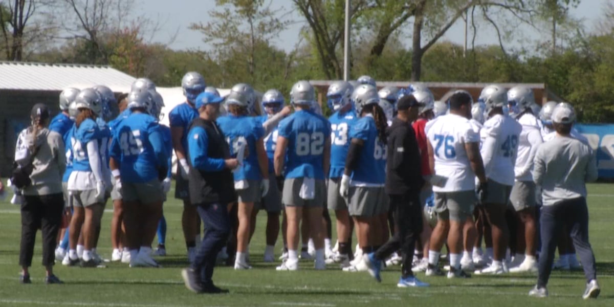 Detroit Lions hosted their first day of Rookie Mini Camp