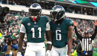 A surprising split for the Eagles all-star WR duo in a recent ranking