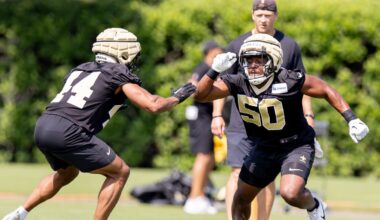 All 16 players trying out at New Orleans Saints 2025 rookie minicamp