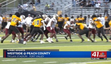Peach County Blanks Westside in Spring Football Matchup - 41NBC News