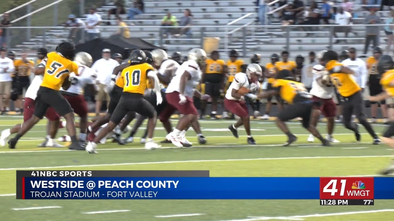 Peach County Blanks Westside in Spring Football Matchup - 41NBC News