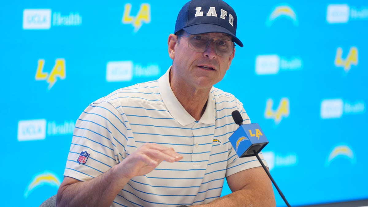 Jim Harbaugh explains Chargers 2025 NFL Draft: 'We're fired up'