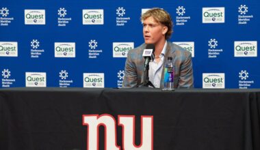 Jaxson Dart in rare company as a Giants first round QB selection