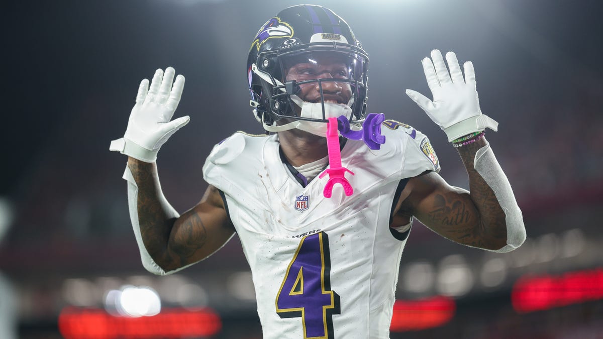 PFF ranks Zay Flowers at No. 25 in a ranking of top NFL wide receivers