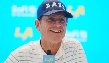 Jim Harbaugh 'mining for gold' as Chargers rookie minicamp starts