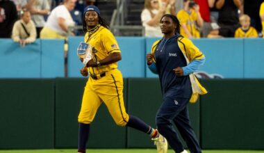 Savannah Bananas celebrate the Titans with Cam Ward's stadium debut