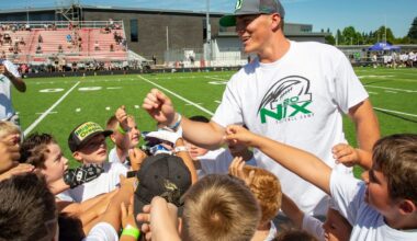 Bo Nix hosts youth football camp in Colorado