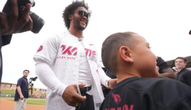 Larry Fitzgerald praises Marvin Harrison Jr. at Kyler Murray event