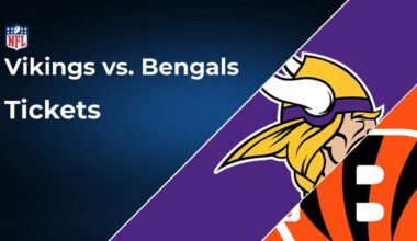 Vikings vs. Bengals Tickets: Week 3, Sept. 21