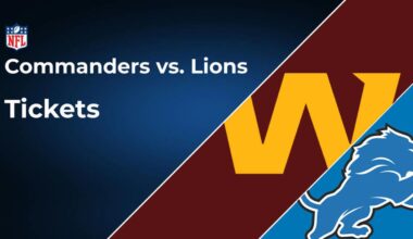 Commanders vs. Lions Tickets: Week 10, Nov. 9