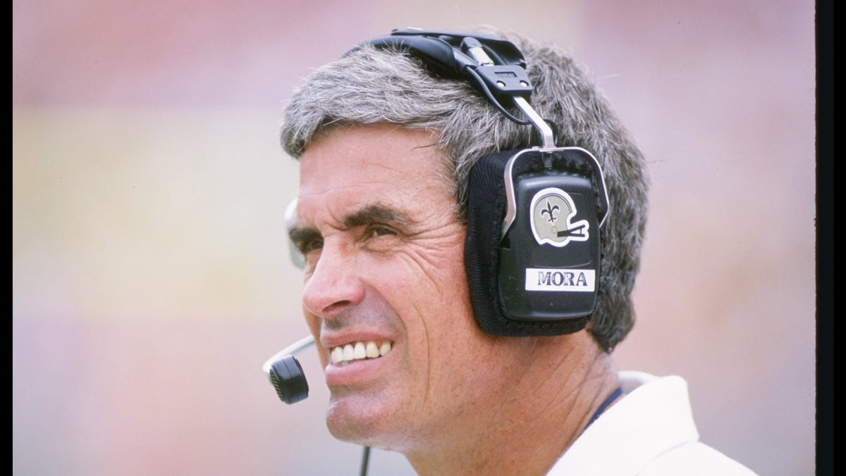 Jim Mora led the New Orleans Saints into the team's first golden age