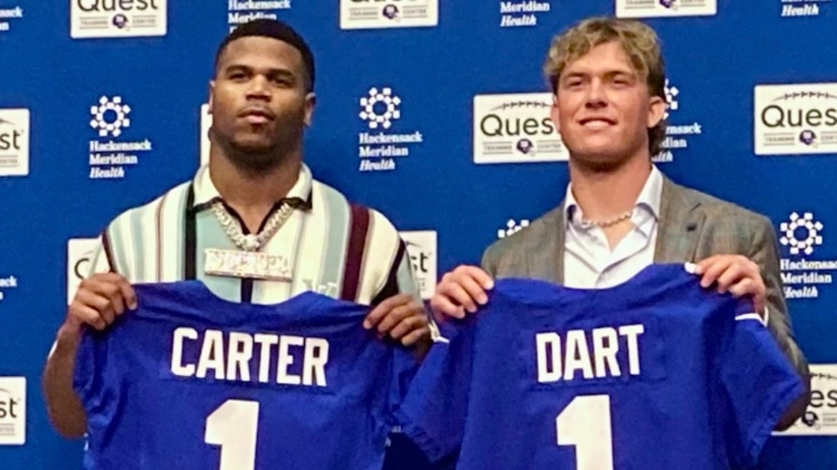 Abdul Carter, Jaxson Dart 'chasing greatness,' not NY Giants ghosts
