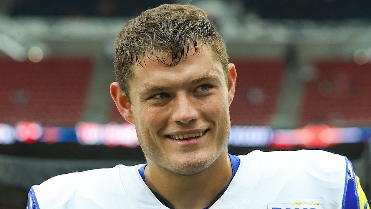 Rams' Ethan Evans squatted over 700 pounds at OTAs