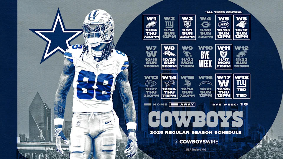 Dallas Cowboys 2025 Schedule
