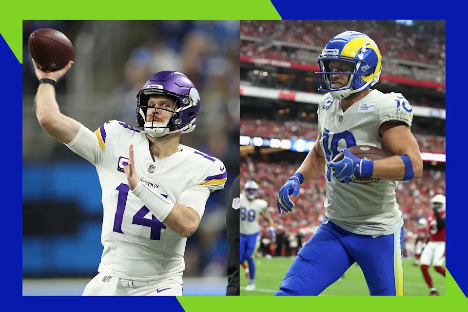 Quarterback Sam Darnold (L) and tight end Cooper Kupp join the Seahawks this year.
