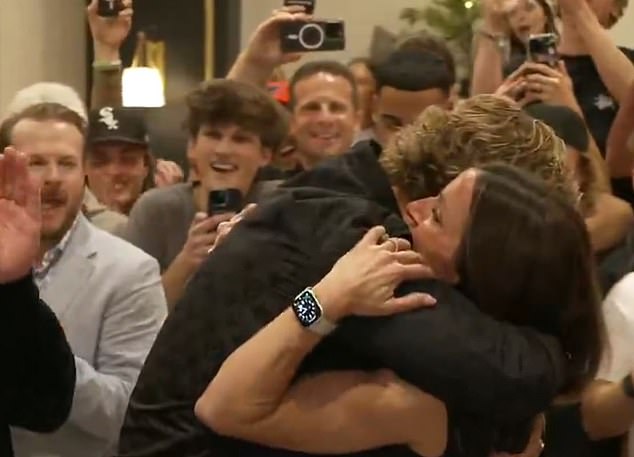 Jaxson Dart's mom Kara has gone viral during the first round of the NFL Draft on Thursday