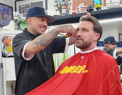 Garcia is a Los Angeles-based celebrity barber with other clients such as Jalen Hurts