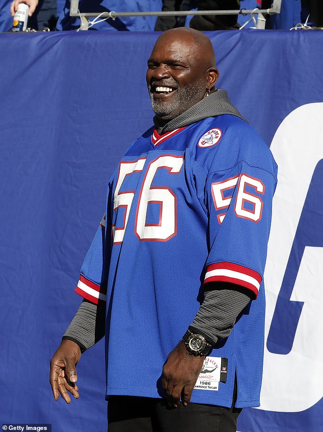 Carter wanted to wear No. 56, which has been retired for Lawrence Taylor. Taylor said no.