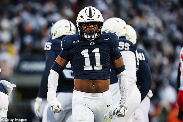 Parsons wore No. 11 at Penn State. After being rejected the No. 56, he pivoted to that number.