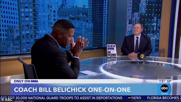 Belichick refused to offer any detail on his personal life with Hudson to Michael Strahan