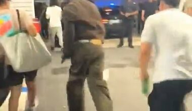 Troubled ex-NFL star Antonio Brown appears to pull out a gun before shots are fired