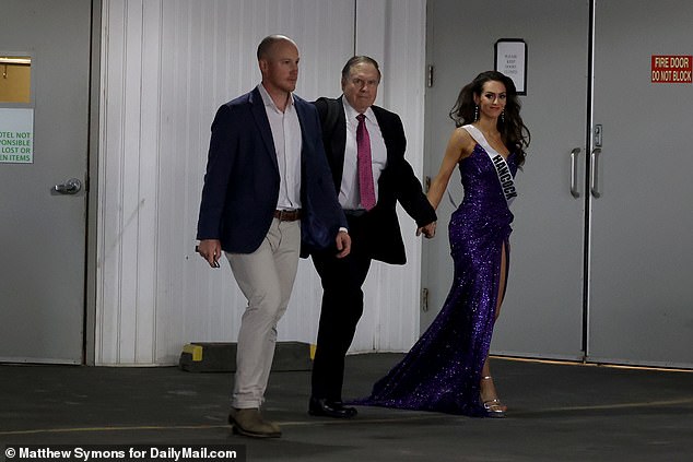 The couple were last seen together leaving the Maine beauty pageant Hudson came third in