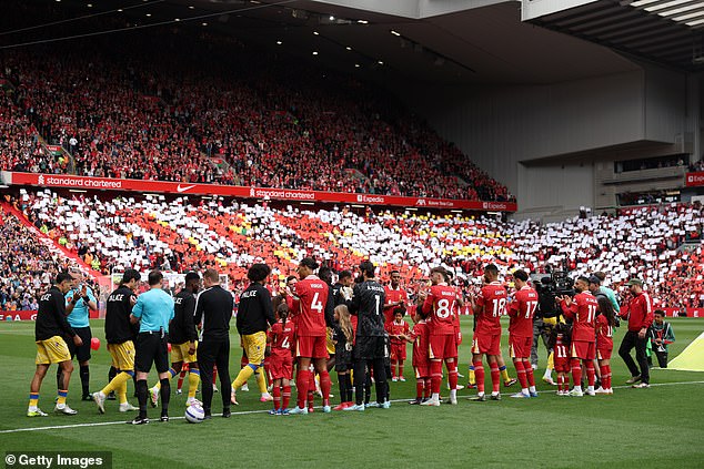 The Eagles were given a guard of honour after winning the FA Cup last Saturday