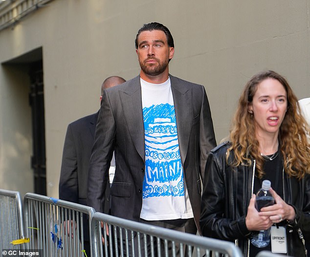 Kansas City Chiefs tight end Travis Kelce is seen on May 12  in New York City