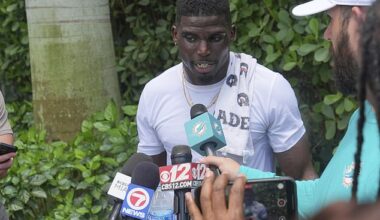 Tyreke Hill was among the attendees this week as the Dolphins went through OTAs in Miami