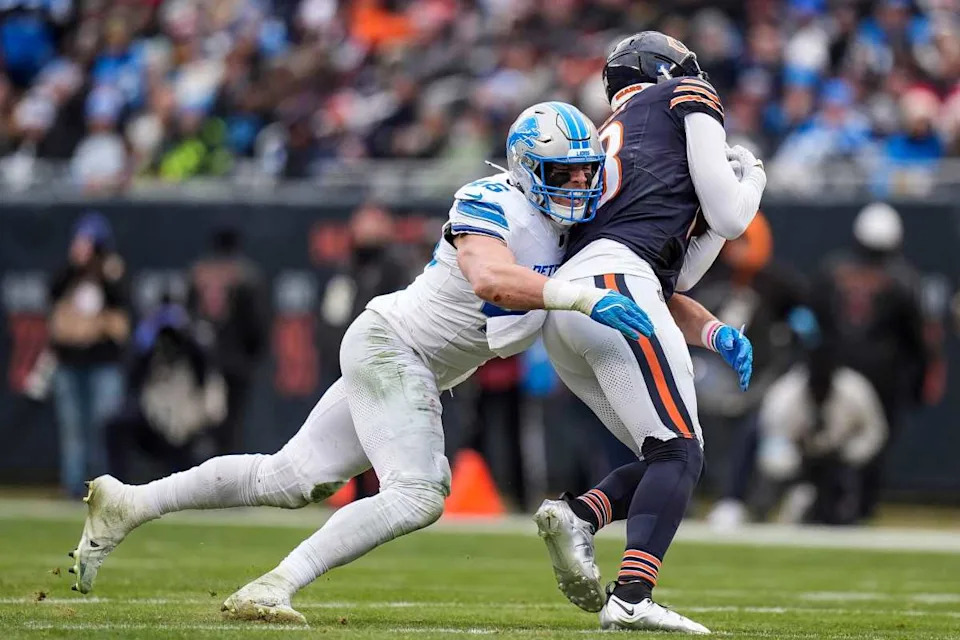 Detroit Lions linebacker Jack CampbellJunfu Han / USA TODAY NETWORK via Imagn Images