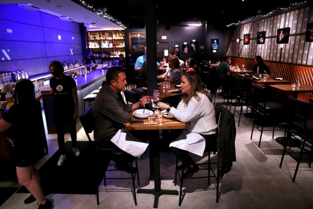 Dan and Casey Beedon dine at Hey Nonny restaurant and...