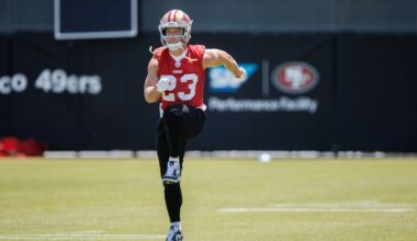 McCaffrey 'as healthy as can be,' but Pearsall, Brown hurt