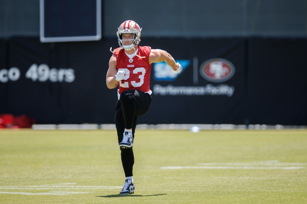 McCaffrey 'as healthy as can be,' but Pearsall, Brown hurt