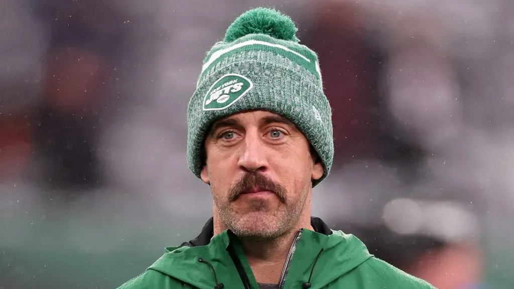 Aaron Rodgers prior to a game