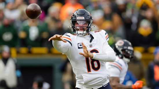Chicago Bears quarterback Caleb Williams (18) throws a pass during an NFL football game between the Green Bay Packers and Chicago Bears Sunday, Jan. 5, 2025, in Green Bay, Wis. (AP Photo/Matt Ludtke, File)(AP)