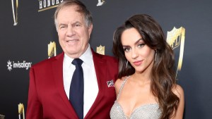 Bill Belichick and Jordon Hudson attend the 14th Annual NFL Honors in New Orleans. (Credit: Kevin Mazur/Getty Images)