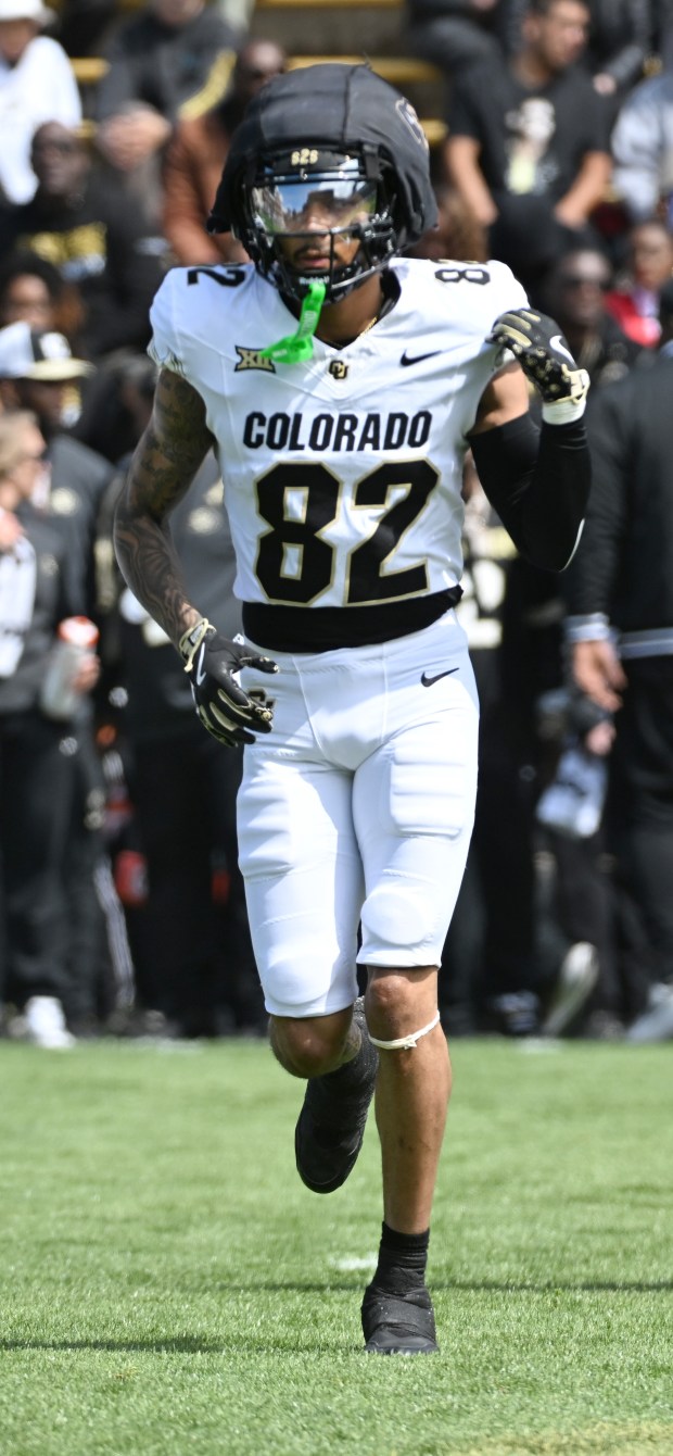 WR Terrell Timmons, Jr. during the CU Football Spring game at Folsom Field on April 19, 2025.(Cliff Grassmick/Staff Photographer)